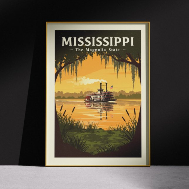 Poster Mississippi vintage (Créateur téléchargé)