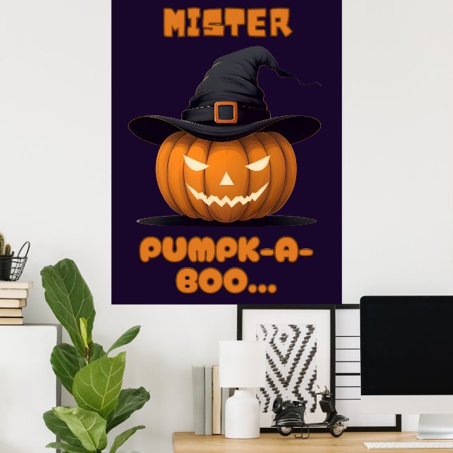 Poster Mister Pumpk-A-Boo Halloween Pumpkin (Bureau à domicile)