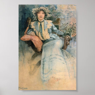 Poster Mistletoe d'Alphonse Maria Mucha
