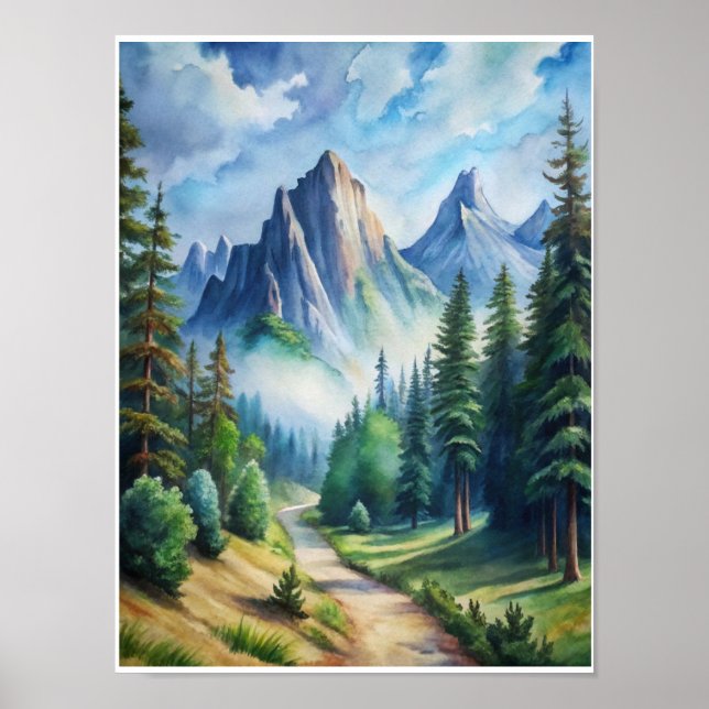 Poster Misty Mountain Majesty (Devant)