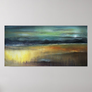 Poster Misty Mountainscape