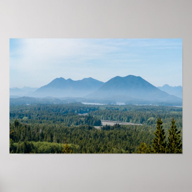 Poster Misty Valley à Tofino - Colombie-Britannique, Cana (Devant)