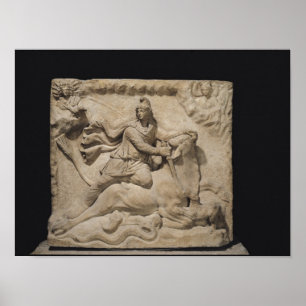 Poster Mithras Sacrificing the Bull, 2ème siècle