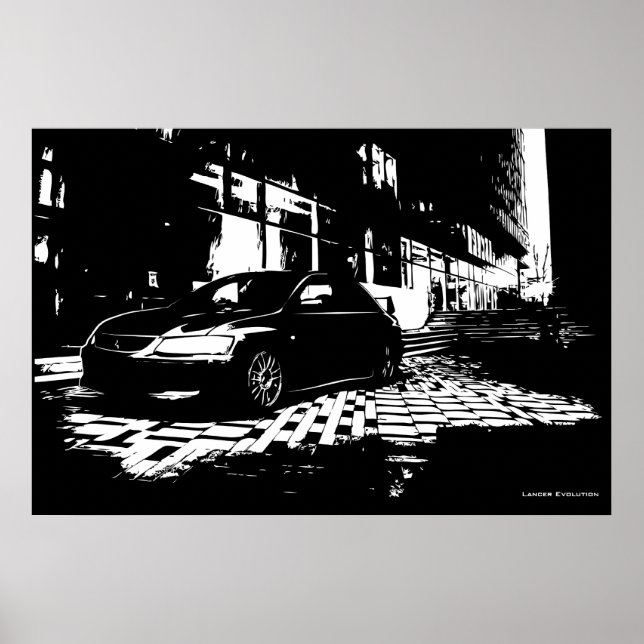 Poster Mitsubishi EVO 9 (Devant)