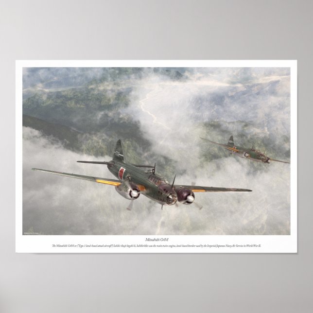 Poster Mitsubishi G4M (Devant)