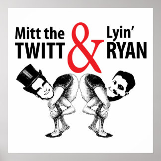 Poster Mitt le Twitt et Lyin’ Ryan