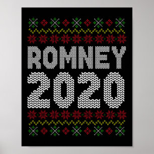 Poster Mitt Romney Noël laid conservateur républicain