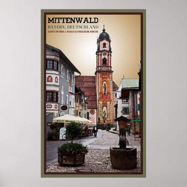 Poster Mittenwald, Allemagne (Devant)