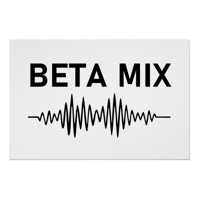 Poster Mix Bêta - Forme audio (Devant)