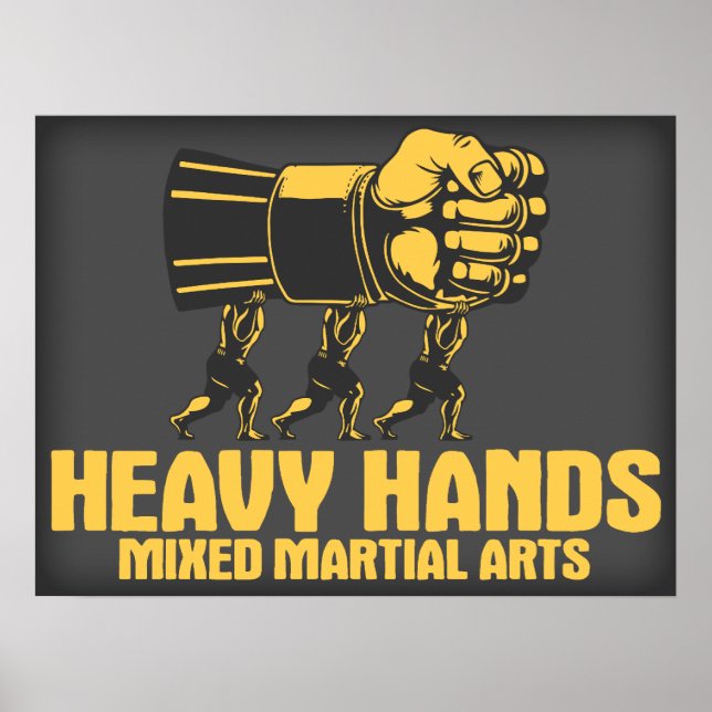 Poster Mixed martial art des mains lourdes (Devant)