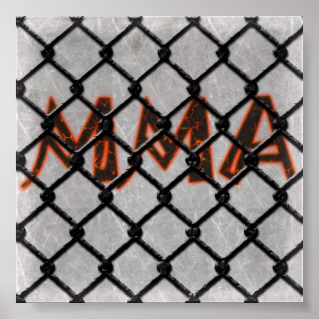 Poster MIXED MARTIAL ART mis en cage (Devant)