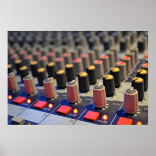 Poster Mixing Board Buttons