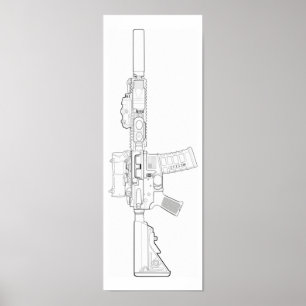 Poster MK18 Mod 0 CQBR