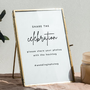 Poster Mkdern Partagez le signe du hashtag mariage d'amou