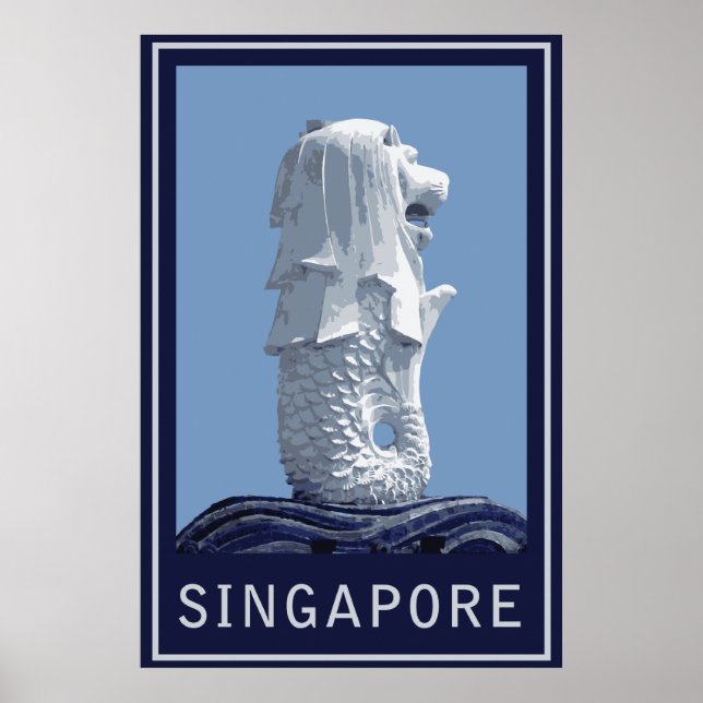 Poster Mlion de Singapour (Devant)