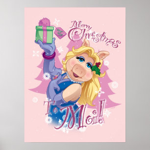 Poster Mlle Piggy   Joyeux Noël à Moi !