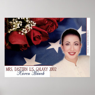 Poster Mme Eastern U.S. Galaxy, Karen Hauck - 2