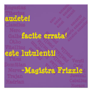 Poster Mme Frizzle en latin