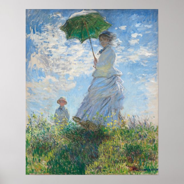 Poster Mme Monet and Her Son by Claude Monet (Devant)