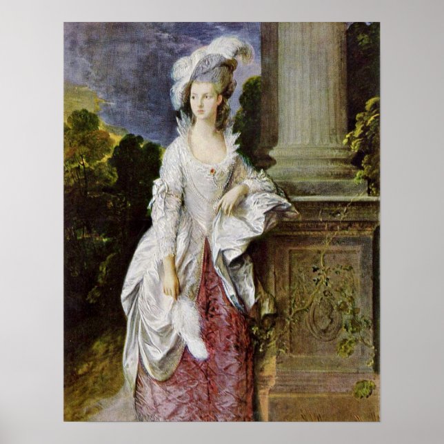 Poster Mme Thomas Graham par Thomas Gainsborough (Devant)