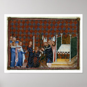 Poster Mme Tiberius B Viii f.58 Coronation du roi Charles