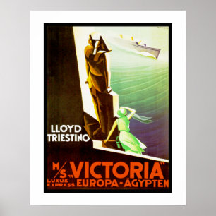 Poster Mme Victoria de Lloyd Triestino