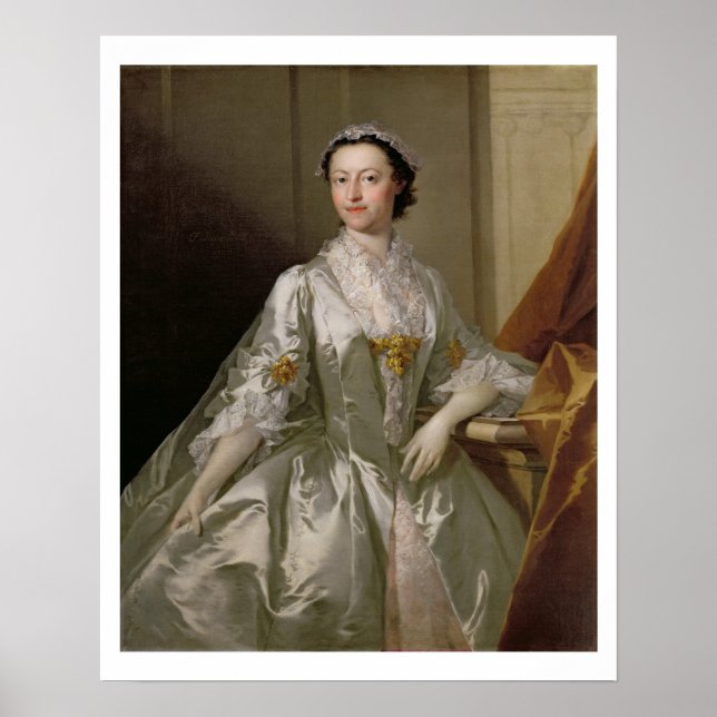 Poster Mme Wardle, 1742 (huile sur toile) (Devant)