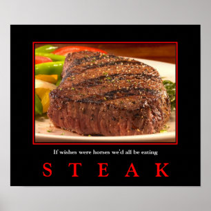 Poster MMM...  STEAK!    sutible for portfolio and small