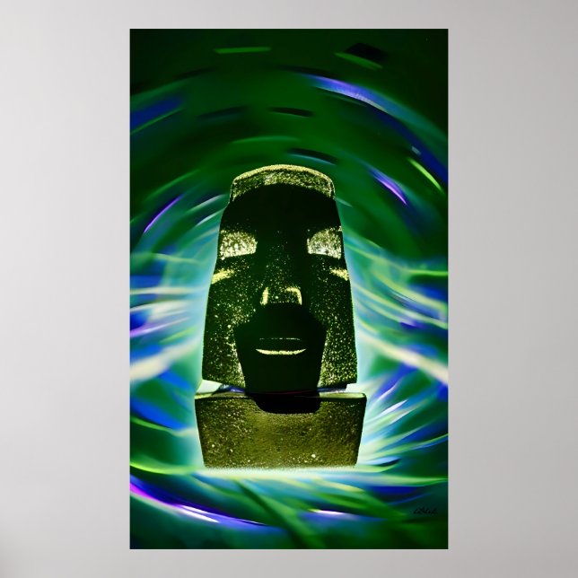 Poster Moai Boat (Devant)