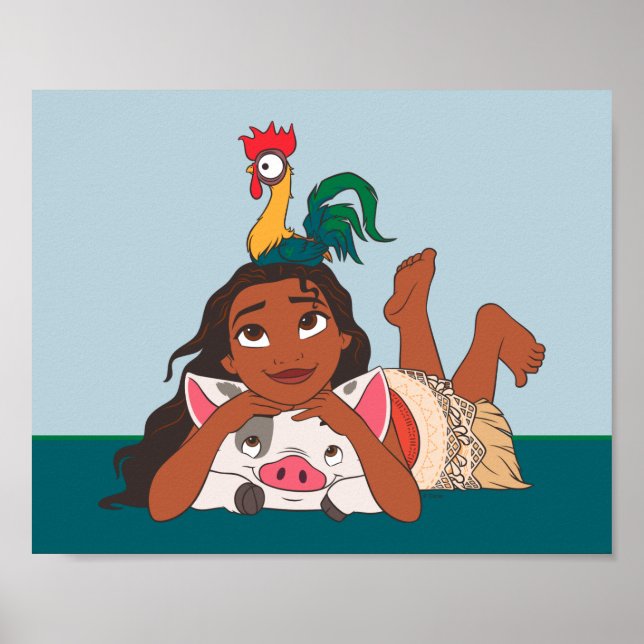 Poster Moana de Disney | Moana & Friends (Devant)