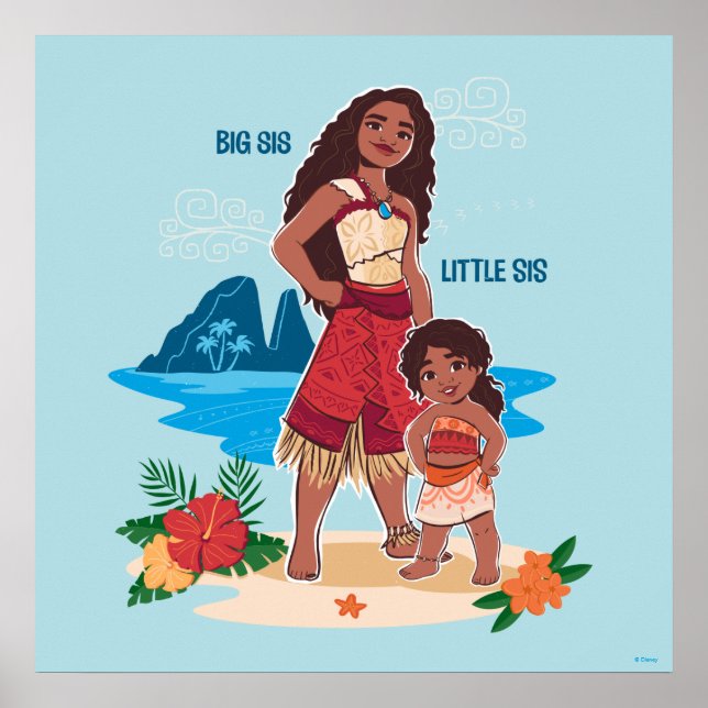 Poster Moana & Simea : Big Sis Little Sis (Devant)
