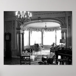 Poster Mobilier Antique Vintage Photo Noir Et Blanc