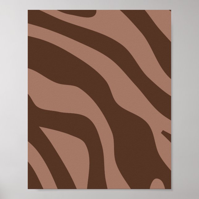 Poster Mocha Mousse Abstrait rétro 03 (Devant)