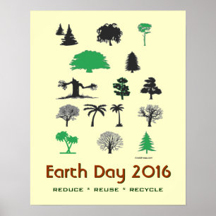 Poster Mod Jour des terres 2016 Réduire Réutiliser Recycl