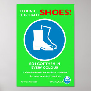 Poster Mode chaussures de sécurité