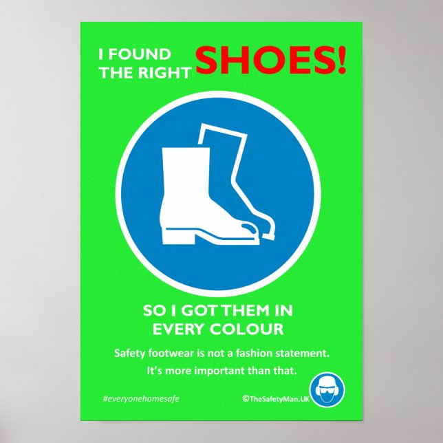 Poster Mode chaussures de sécurité (Devant)