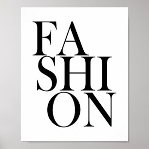 Poster MODE - Citation de typographie élégante