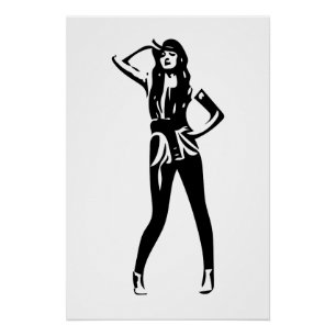 Poster Mode couture esquissée