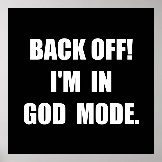 Poster Mode Dieu (Devant)