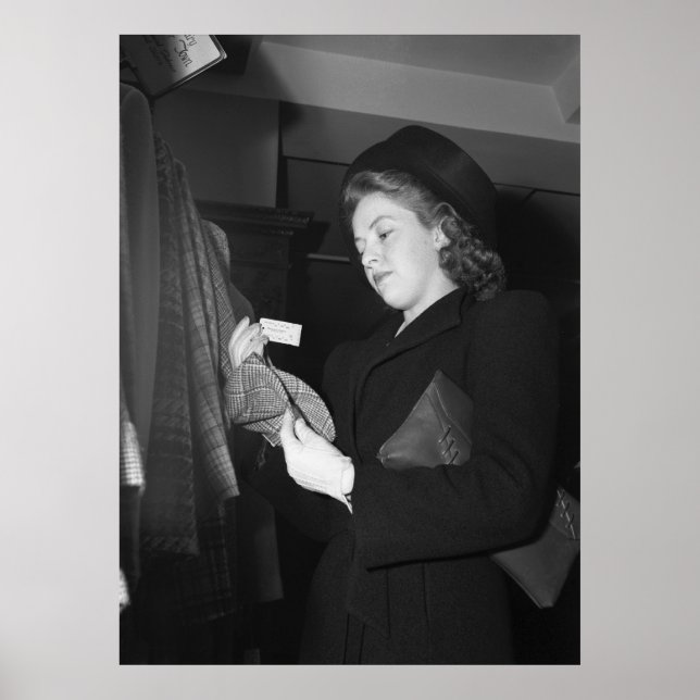 Poster Mode féminine, années 1940 (Devant)