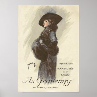 Poster Mode française édouardienne