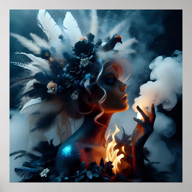 Poster Mode glamour luxe imaginaire photo conte de fées (Devant)