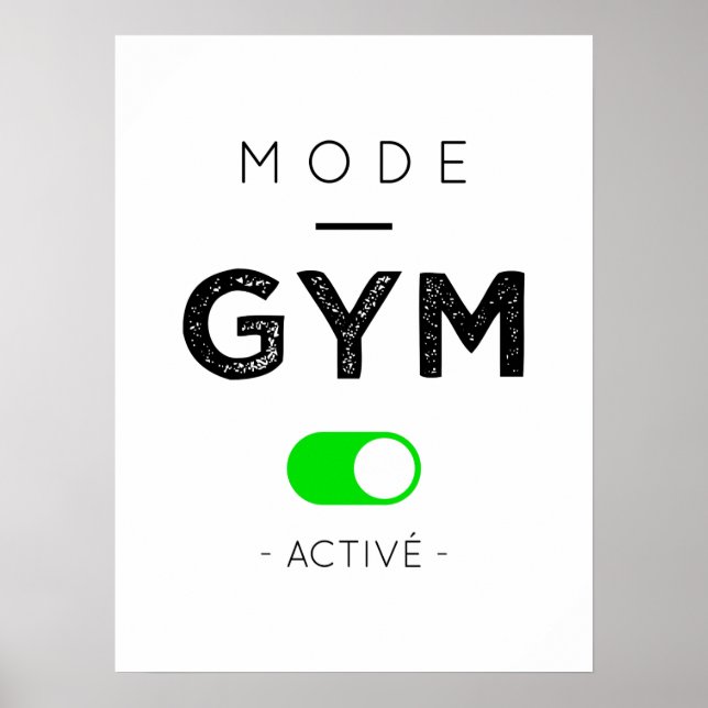 Poster Mode gym active (Devant)
