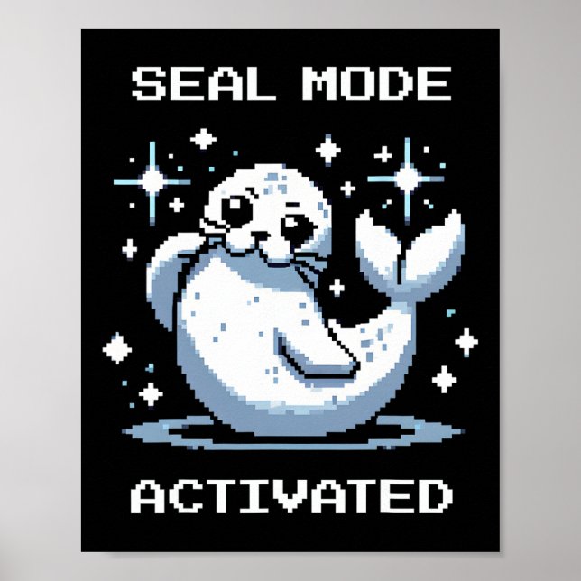 Poster Mode Jointure Activé Pixel Art Jointure Rétro Styl (Devant)