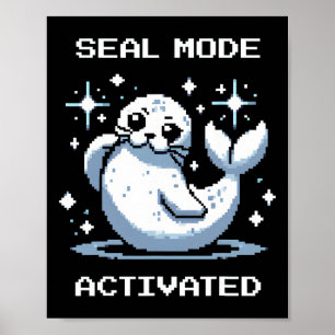 Poster Mode Jointure Activé Pixel Art Jointure Style Rétr