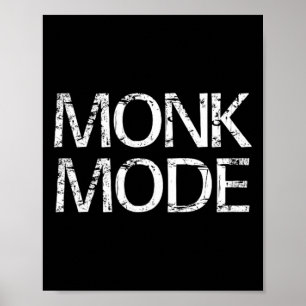 Poster Mode Moine Méditation Yoga Nouveauté 