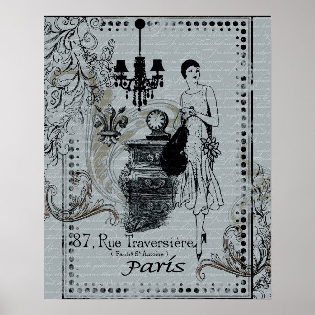 Poster Mode parisienne (Devant)