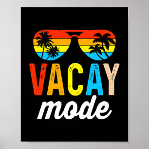 Poster Mode Vacay Vacances Vintage Croisière d'été Famill