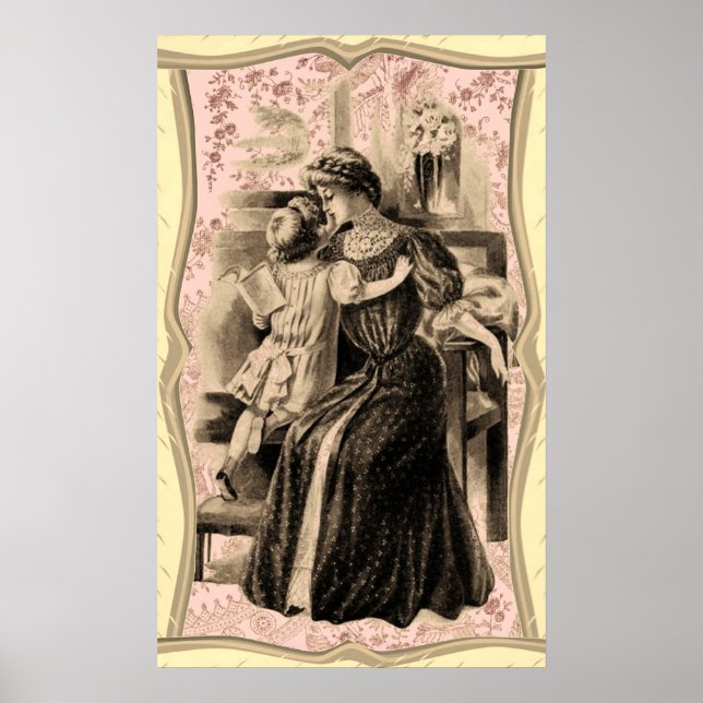 Poster Mode vintage 1900 (Devant)