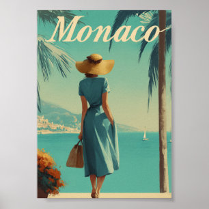 Poster Mode vintage à Monaco 